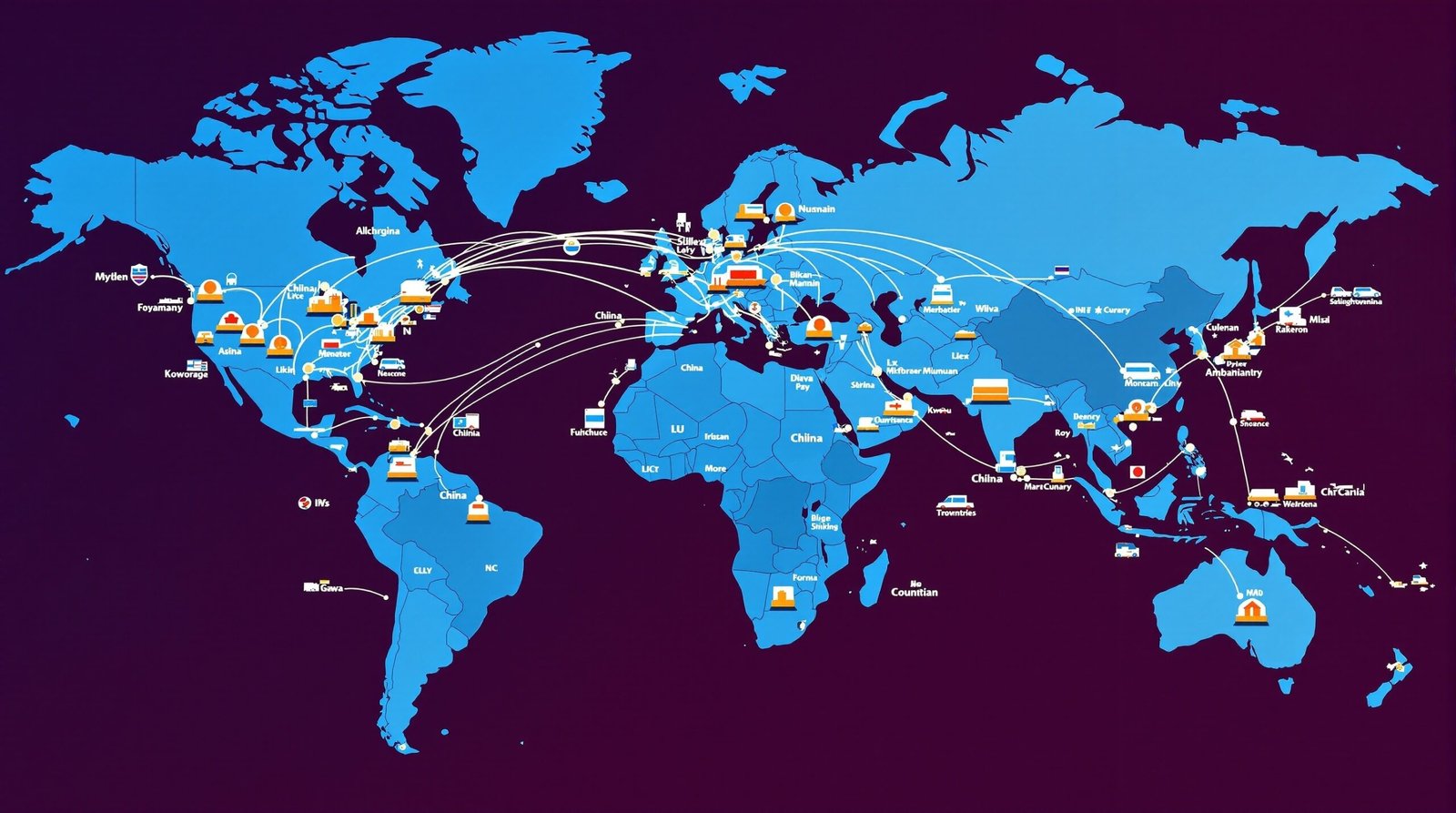 Global shipping and logistics network