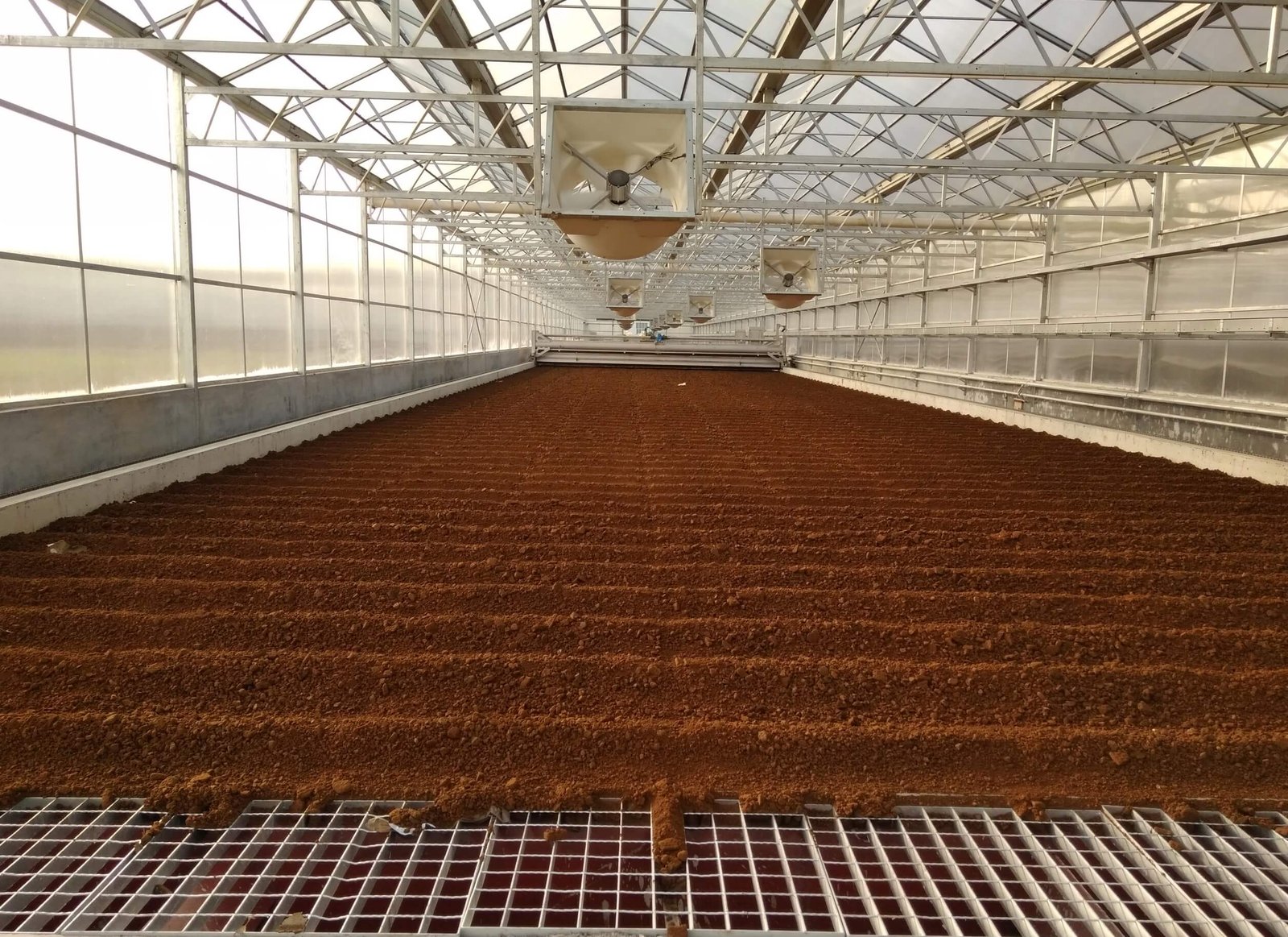 Climate-controlled military equipment warehouse with precision HVAC