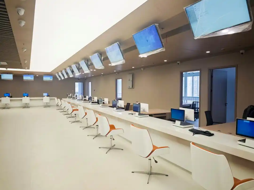 Modern commercial complex with integrated HVAC zoning systems