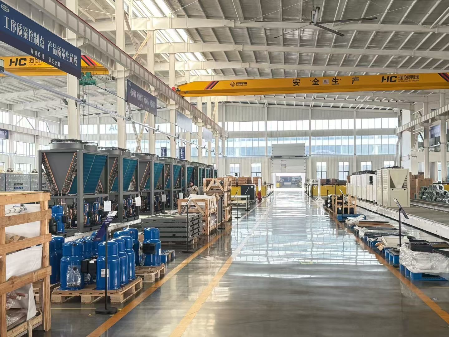 SongXin HVAC manufacturing facility with modern production line and quality control