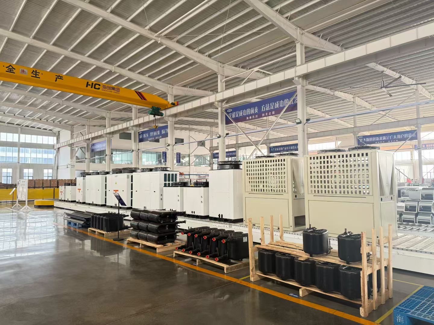Chemical processing plant with industrial piping and explosion-proof equipment