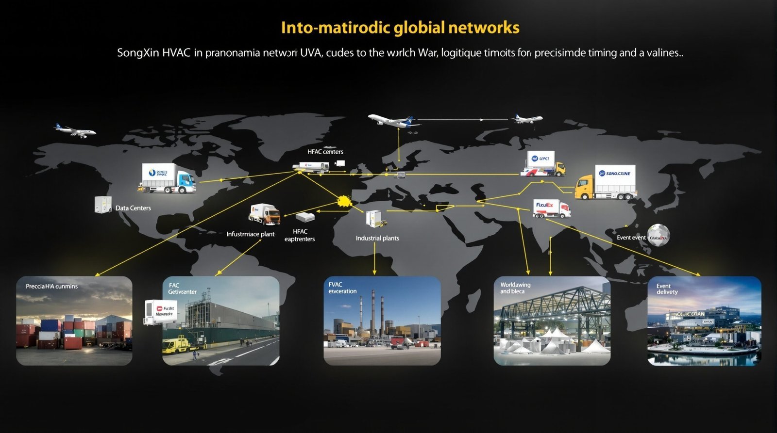 Global logistics network for AHU shipping